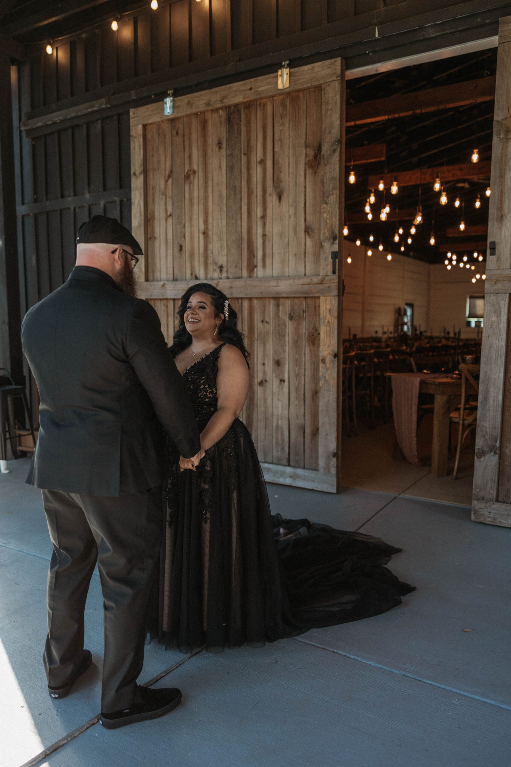 First Look Photos captured by Madison Grimes who is a wedding photographer based in south florida